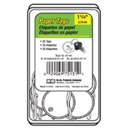 Hy-Ko KC144 Paper Id Tag Split Ring - 1.25 In. 4493805
